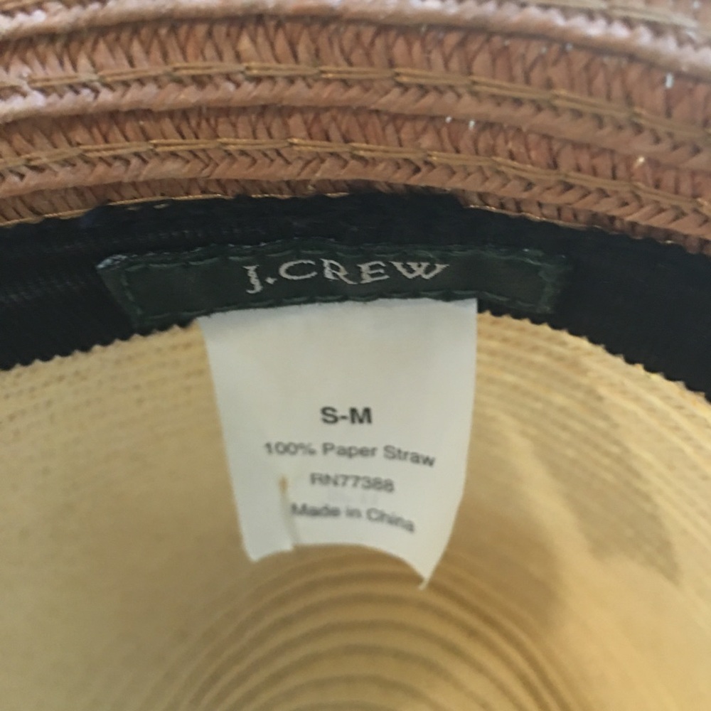 J.Crew Straw Packable Fedora Hat - image 5